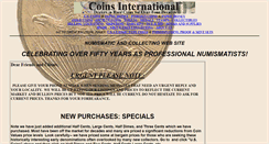 Desktop Screenshot of coinsinternational.com